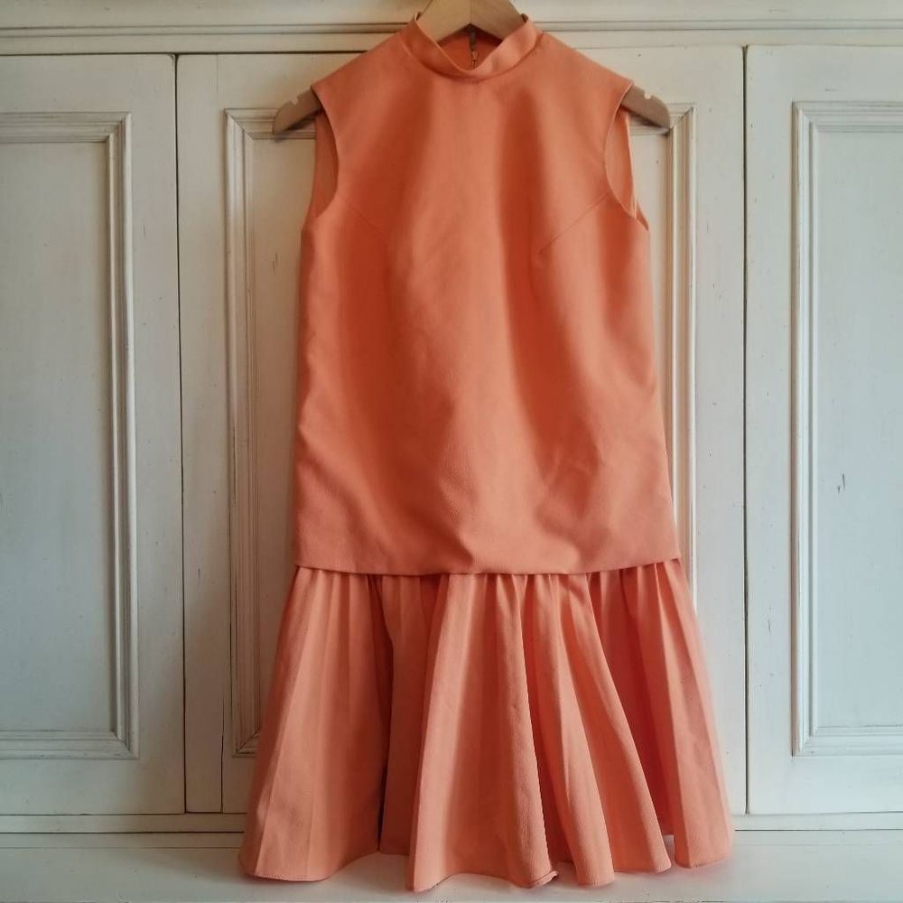 Vintage Peach Mini Dress